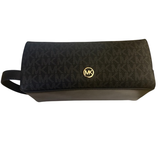 Michael Kors Jet Set Travel Cosmetic Pouch Black New with Tags - Picture 5 of 5